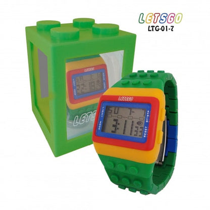 RELOJ TIPO LEGO UNISEX