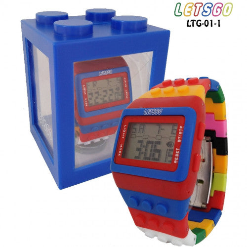 RELOJ TIPO LEGO UNISEX