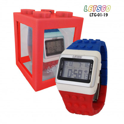 RELOJ TIPO LEGO UNISEX