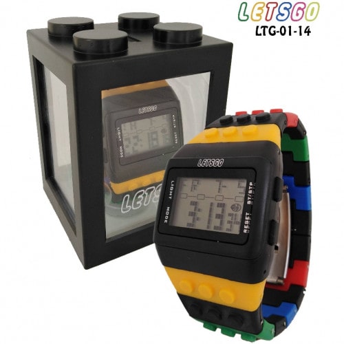 RELOJ TIPO LEGO UNISEX