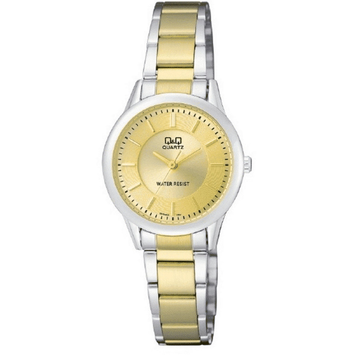 Reloj Mujer Qyq Q949j400y Acero Bicolor Mujer + Estuche