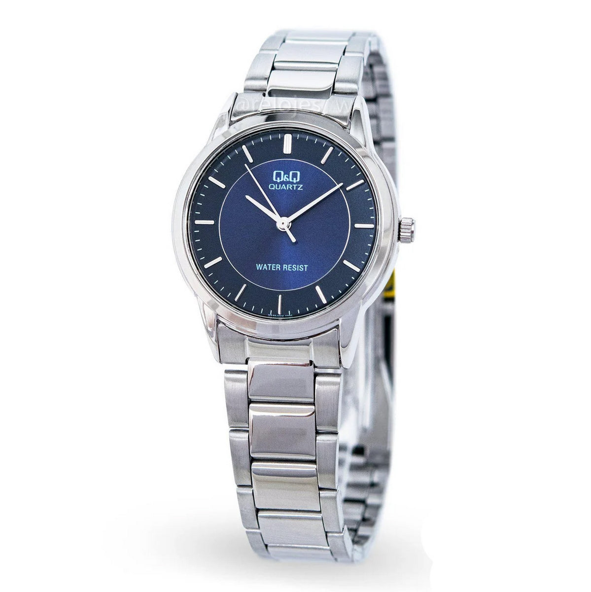 Reloj Mujer Qyq  Qa45j202y Acero Azul Plateado+ Estuche