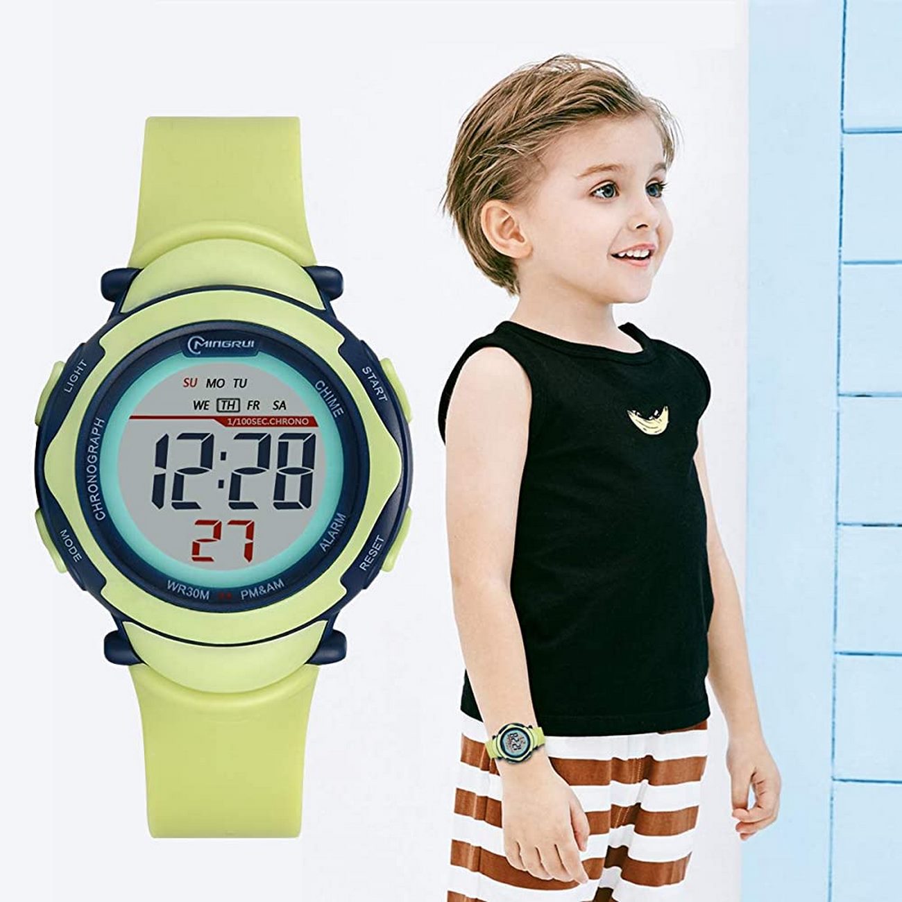 Reloj Niño Niña Digital Impermeable + Estuche