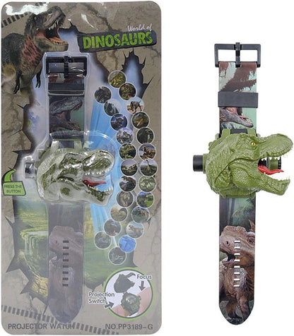 Reloj Niño Proyector Luz Digital Dinosaurio Tiranosaurio Rex