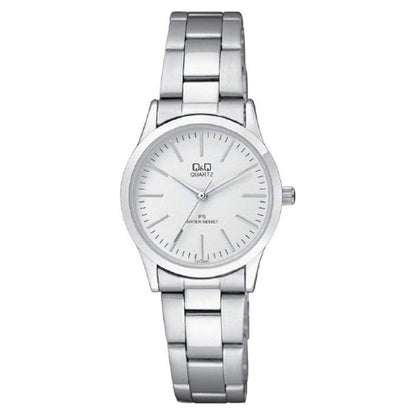 Reloj Para Mujer Qyq C213j201y Plateado Acero + Estuche