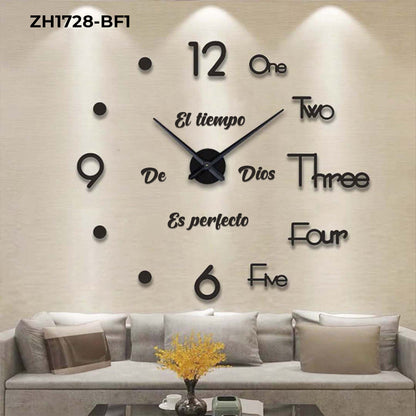 RP-ZH1728-F1 RELOJ ADHESIVO+FRASE TIEMPO