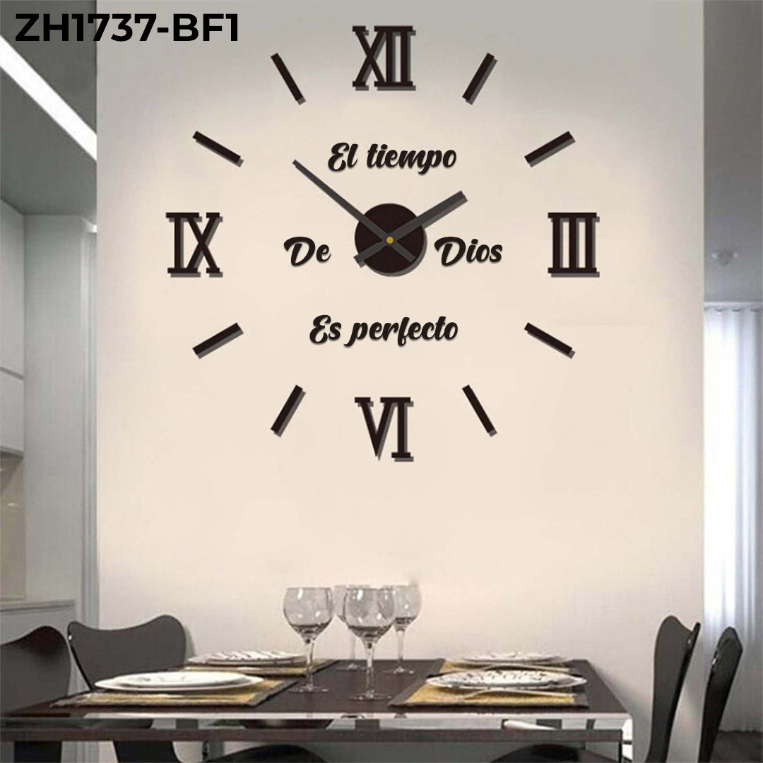 RP-ZH1737-F1 RELOJ ADHESIVO+FRASE TIEMPO